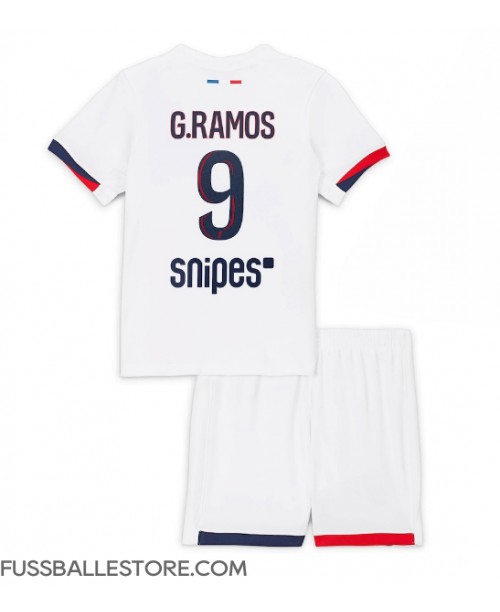 Günstige Paris Saint-Germain Goncalo Ramos #9 Auswärts Trikotsatzt Kinder 2025-26 Kurzarm (+ Kurze Hosen) Günstige Paris Saint-Germain Goncalo Ramos #9 Auswärts Trikotsatzt Kinder 2025-26 Kurzarm (+ Kurze Hosen)